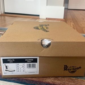 White Doc Martens Slip- on Bootie